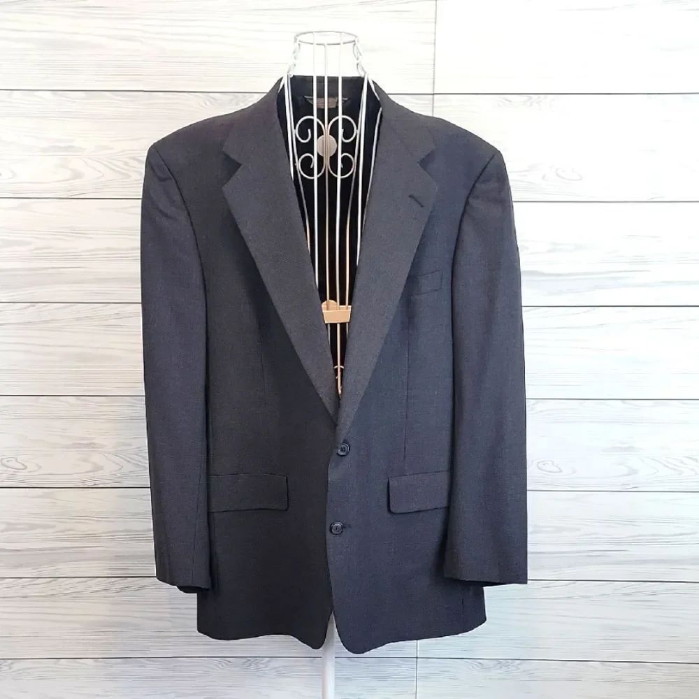 Nordstrom Mens Classic Grey Suit Blazer Size 44R